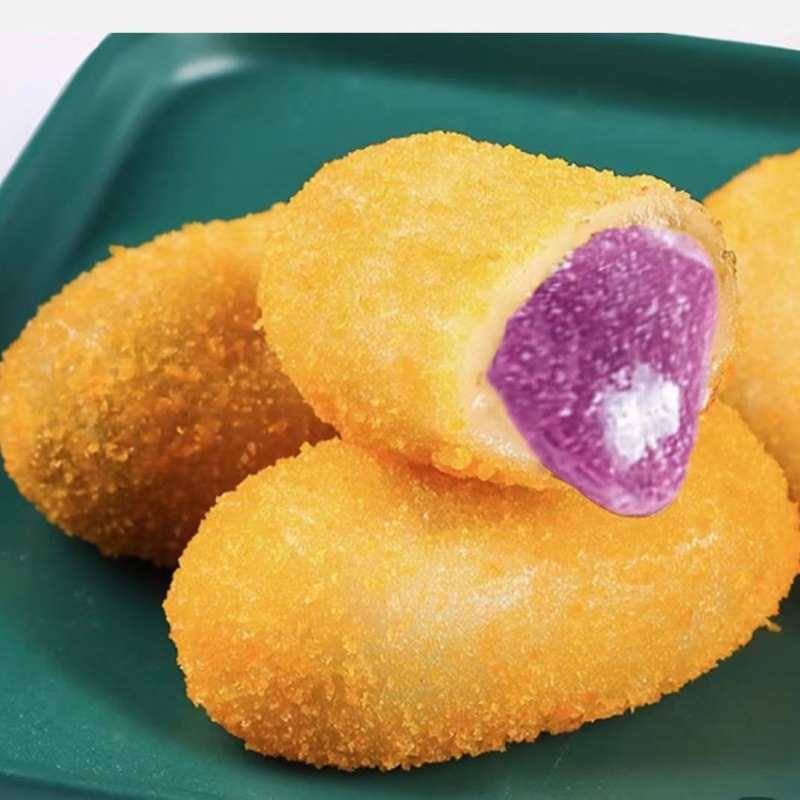 爆浆香芋派炸奶酪炸鲜奶油炸小吃甜品点心半成品甜食工厂一件批发