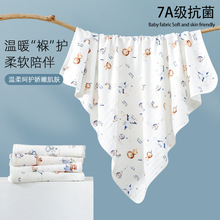 新生儿纯棉包被包单婴儿产房襁褓包裹布防惊跳婴幼儿a类包巾柔软
