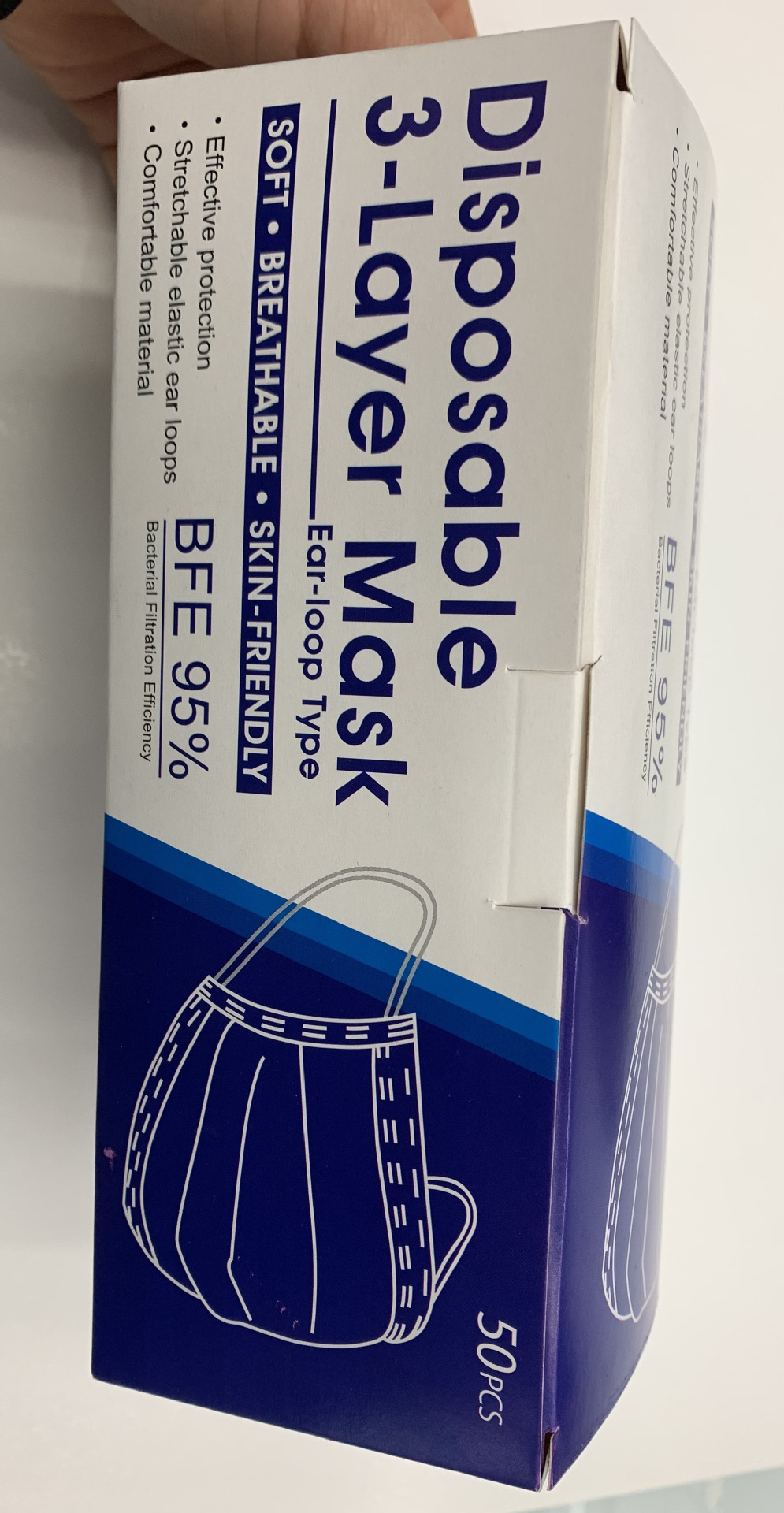 定做 口罩盒现货 一次性三层口罩盒子定制 纸箱 圣诞节口罩包装盒