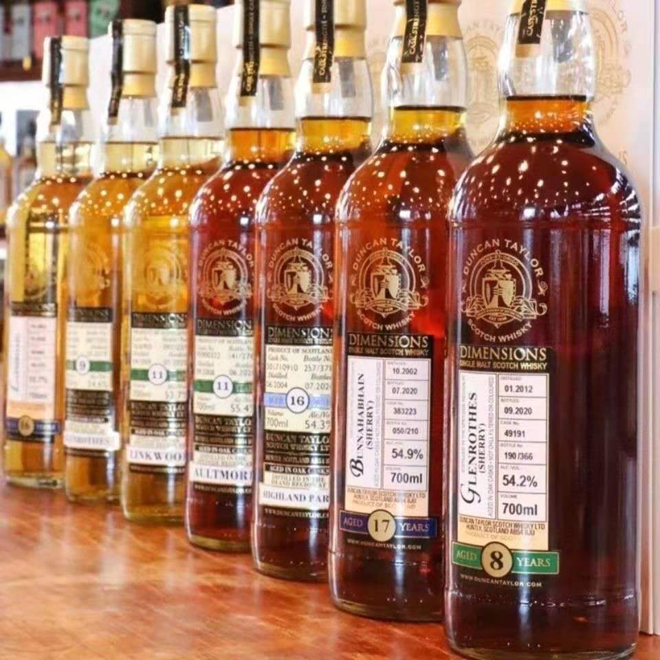 正品行货 格兰路思8年雪莉桶原酒53.6度 斯佩塞产区桶强威士忌