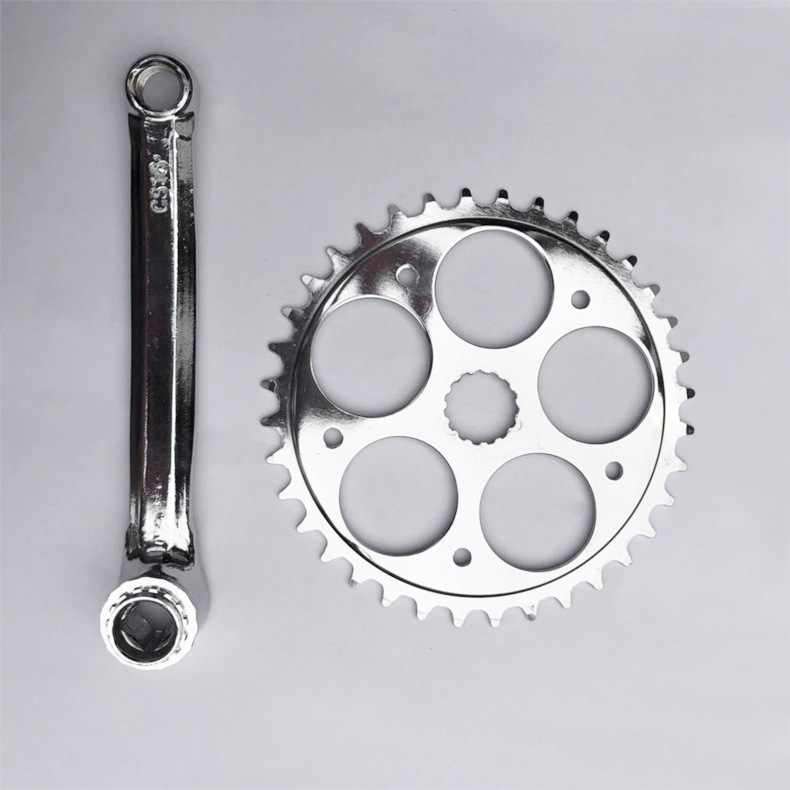 现货供应电镀电动车曲柄 锂电车牙盘曲柄 电动车配件-阿里巴巴