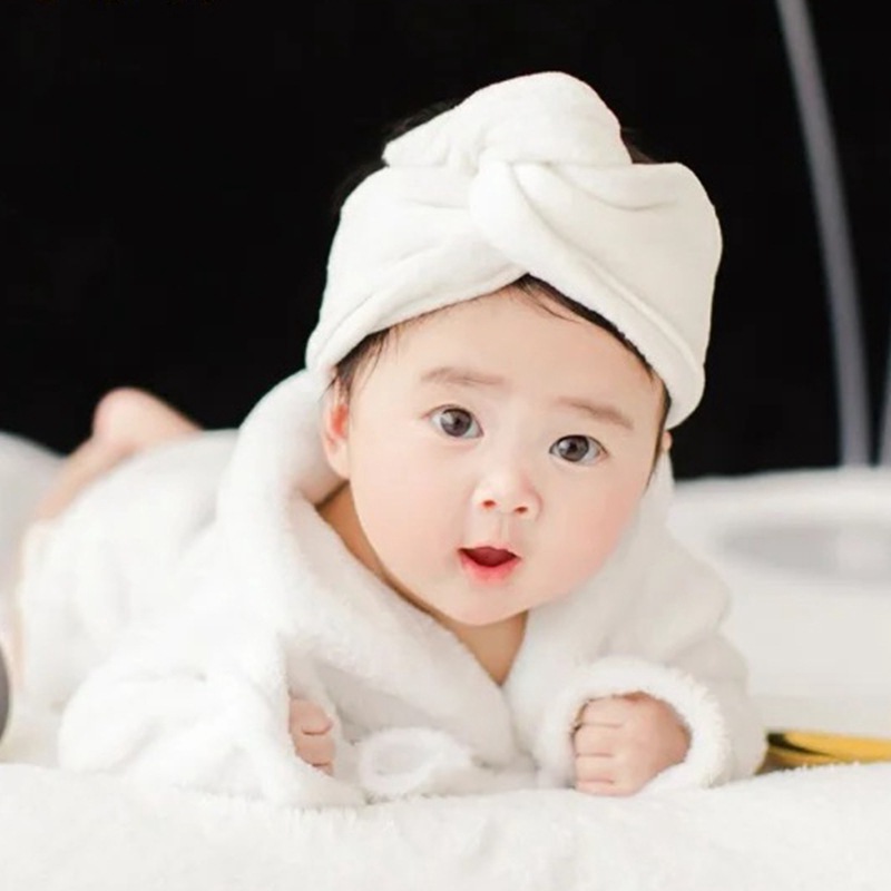 新款影楼婴儿拍照浴袍满月百天宝宝摄影写真服装男女童拍照摄影服