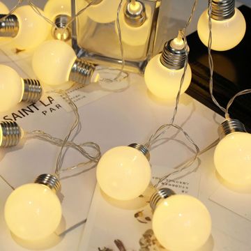 户外野营氛围灯大圆球灯串ledg50球泡串天幕夏日露营花园装饰灯