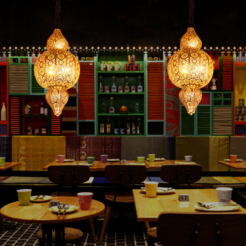 Thai Style Chandelier Southeast Asian Restaurant Bar Quiet Bar B & B Inn Decorative Chandelier Exotic Style Xinjiang Lamp