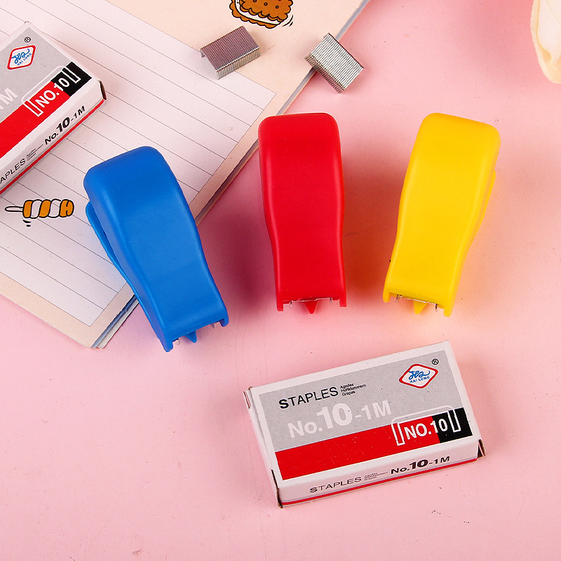 Stapler Kit Cute Stapler Mini Small Sized Stapler Student Stationery Wholesale Set Stapler Wholesale