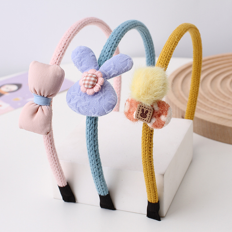 儿童发箍新款韩系简约头箍可爱宝宝碎发理发饰不伤发防滑发卡头饰