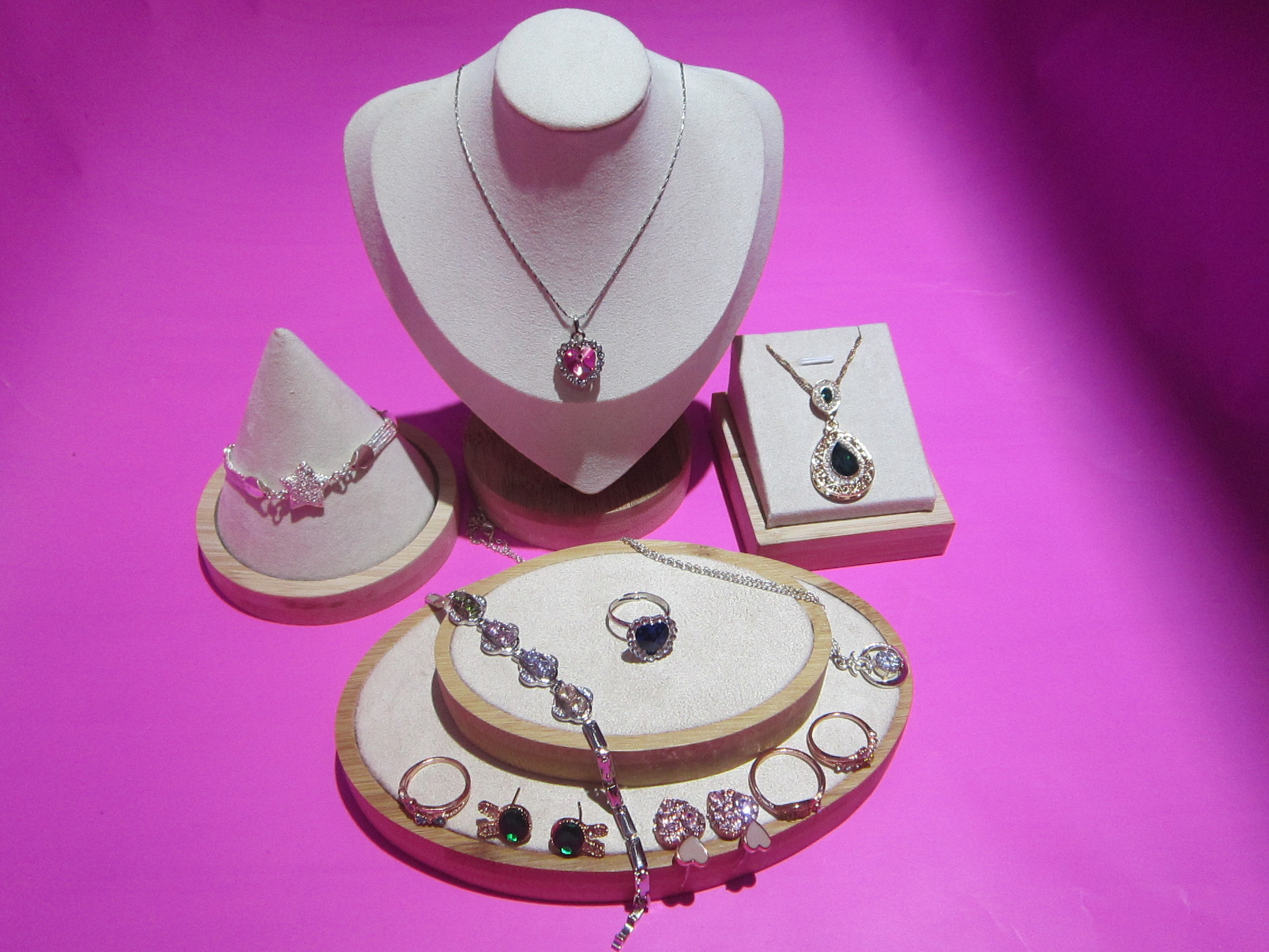 珠宝展示架首饰陈列架珠宝店各类首饰陈列道具饰品架子人像项链架