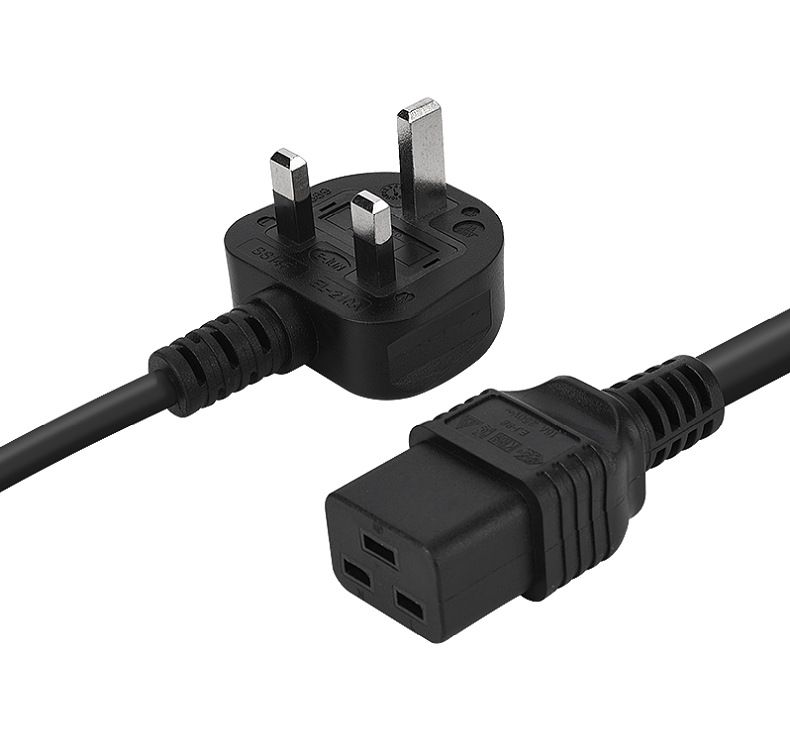 英国bs认证插头线英式3a带保险管插头英规三插品字尾新加坡电源线