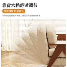 申亚懒人沙发可折叠两用多功能家用小户型实木单人沙发床2024新款