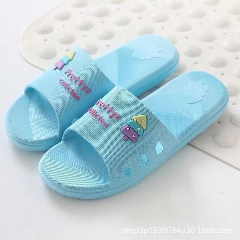 Fashion Couple Ladies' Sandals Summer Bathroom Outdoor All-Matching Non-Slip Wear-Resistant Wholesale Cartoon Foreign Trade Delivery