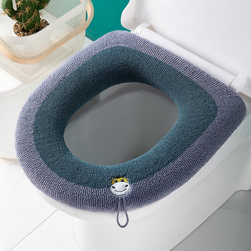 Domestic Toilet Toilet Mat Autumn and Winter Potty Seat Padded Velvet Thickened Toilet Seat Four Seasons Universal Toilet Seat Cover