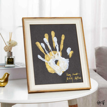手印画diy情侣相框纪念品彩人节礼物纪念按手模手掌框