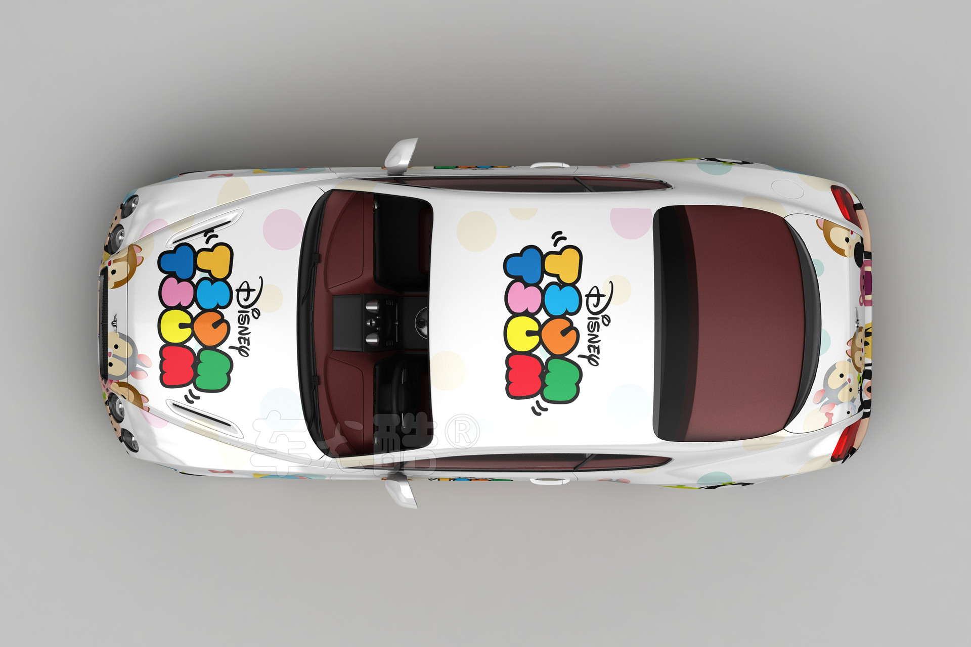 彩绘膜汽车改色膜 汽车涂鸦膜 个性改装车 渐变彩绘 汽车贴膜贴纸