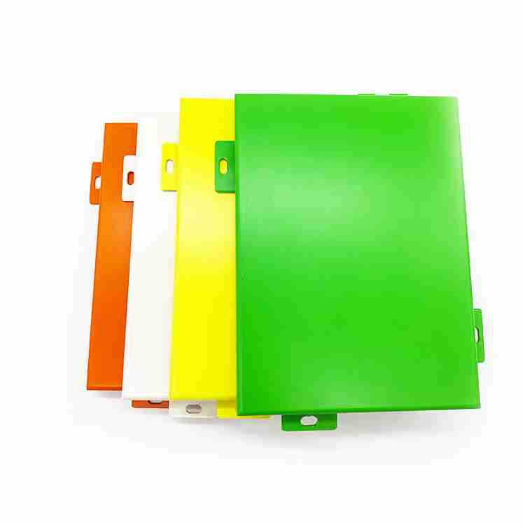 外墙装饰铝扣板 绿色氟碳铝板门头广告牌 铝单板造型任意加工