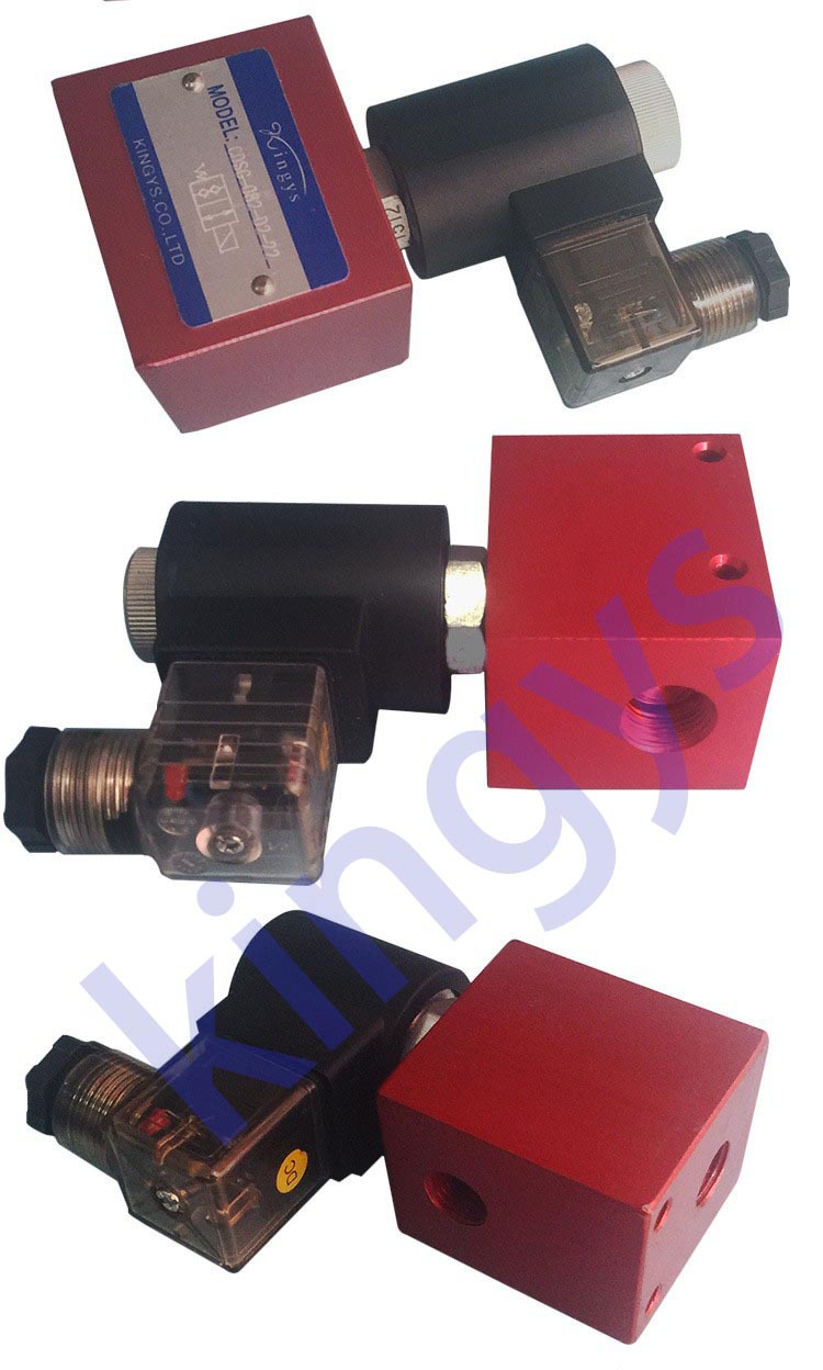 台湾原装kingys两通插装电磁阀 管式安装电动止回阀 零泄漏保压阀