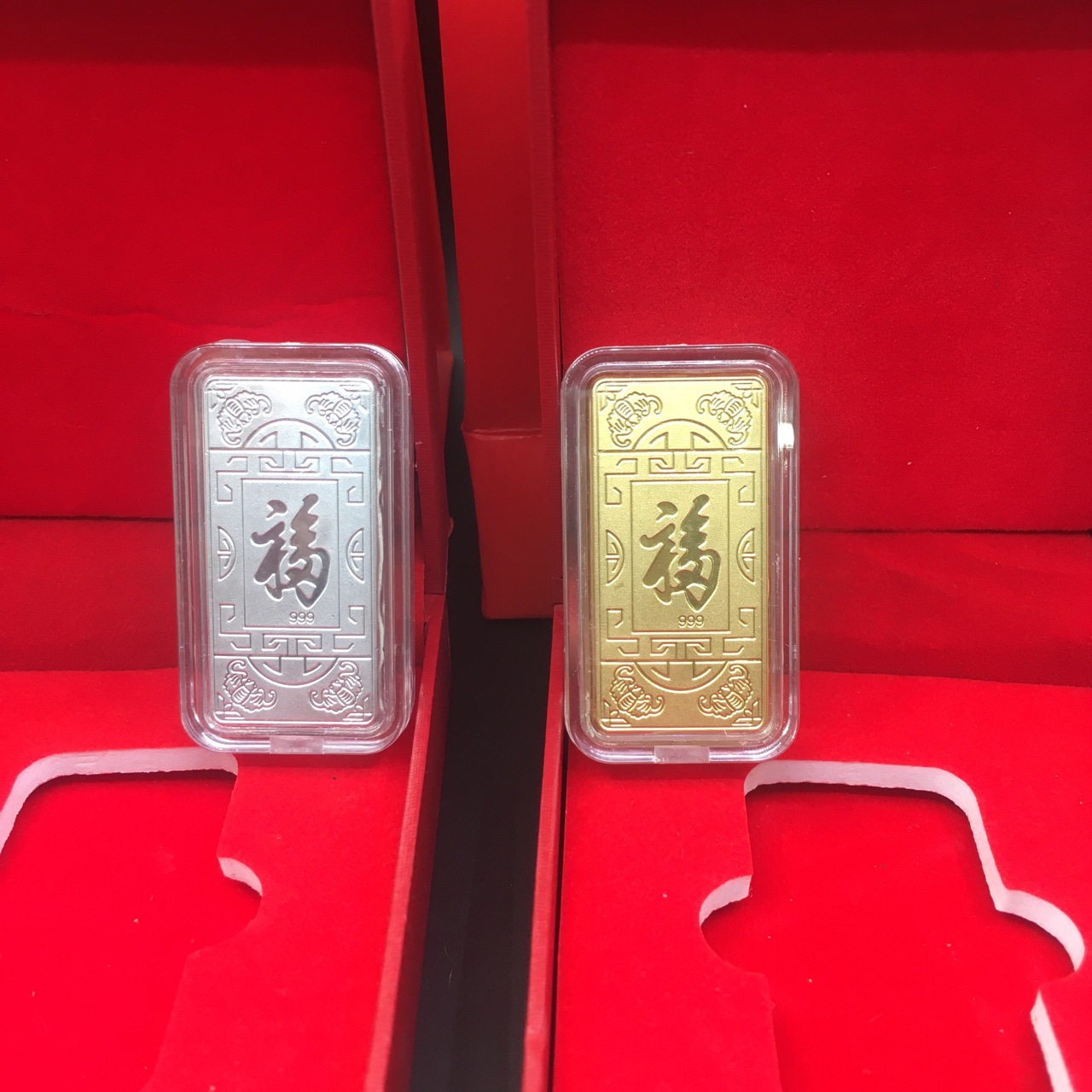 新品财富金条投资足银块银砖金箔小金砖金块银行会销金店礼品批发