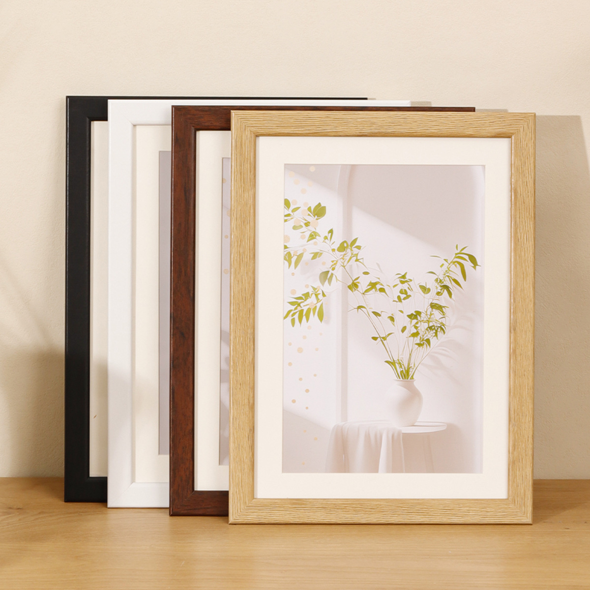 Simple Photo Frame Table Decoration Wholesale 5-Inch 6-Inch 7-Inch 8-Inch 10-Inch 14-Inch A4 Cardboard Mounted Picture Frame Wall Hanging Photo Wall