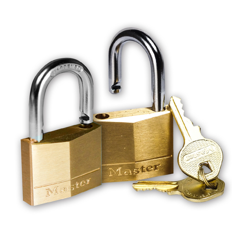 masterlock 玛斯特锁具 黄铜挂锁 120 130 140 150 mcnd 大门锁