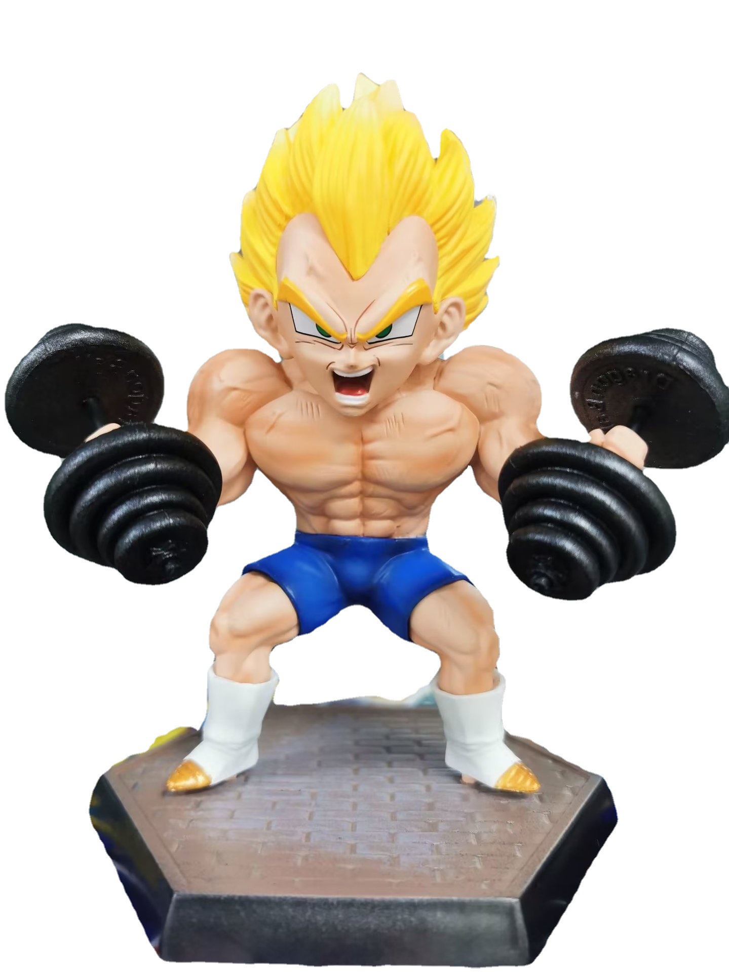 七龙珠 gk 健身贝吉塔 超级赛亚人 肌肉贝吉塔 盒装手办模型摆件