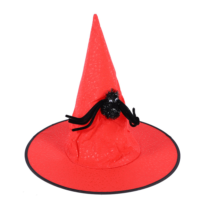 万圣节帽子 儿童成人化妆舞会涤塔夫哈利波特魔法师帽子 女巫帽