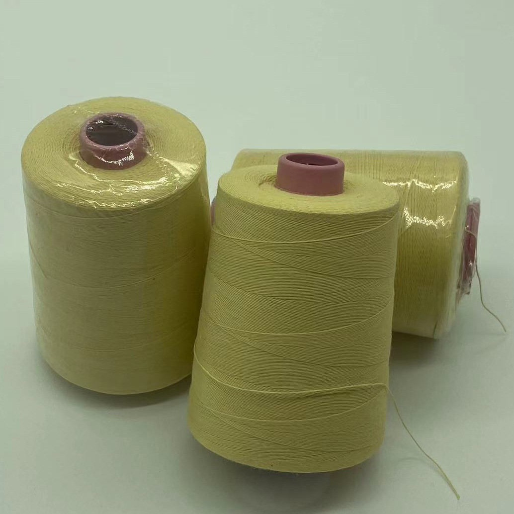 现货供应1414芳纶防火缝纫线耐高温耐磨耐切割阻燃线对位芳纶线