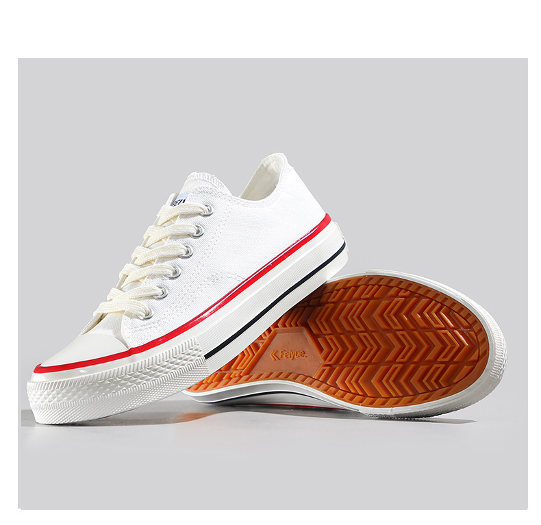 大博文2021秋季复古飞跃帆布鞋女1970s韩版学生板鞋ins低帮休闲鞋