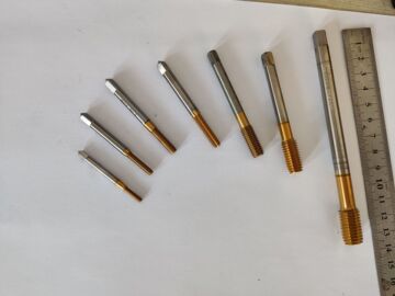 加长粉末高速钢m8x1.25/x0.75挤压丝攻丝锥