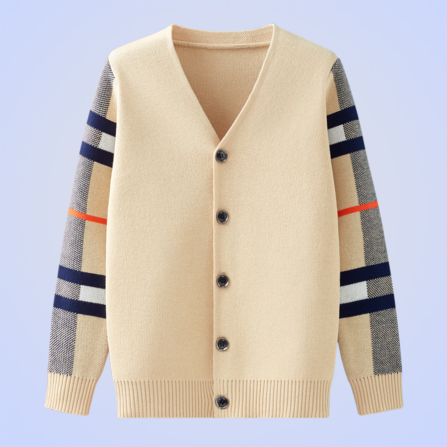 男童针织开衫纯棉秋季新款儿童毛衣外套潮男宝宝衣服秋装洋气童装