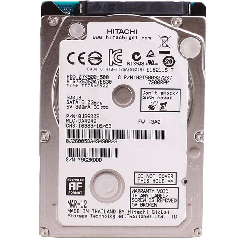 全新原装hg/st 500gb 7200转sata 笔记本硬盘 7mm (hts725-阿里巴巴