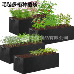 跨境热销毛毡种植袋园艺种植花卉蔬菜育苗床加厚长方形多格种植袋