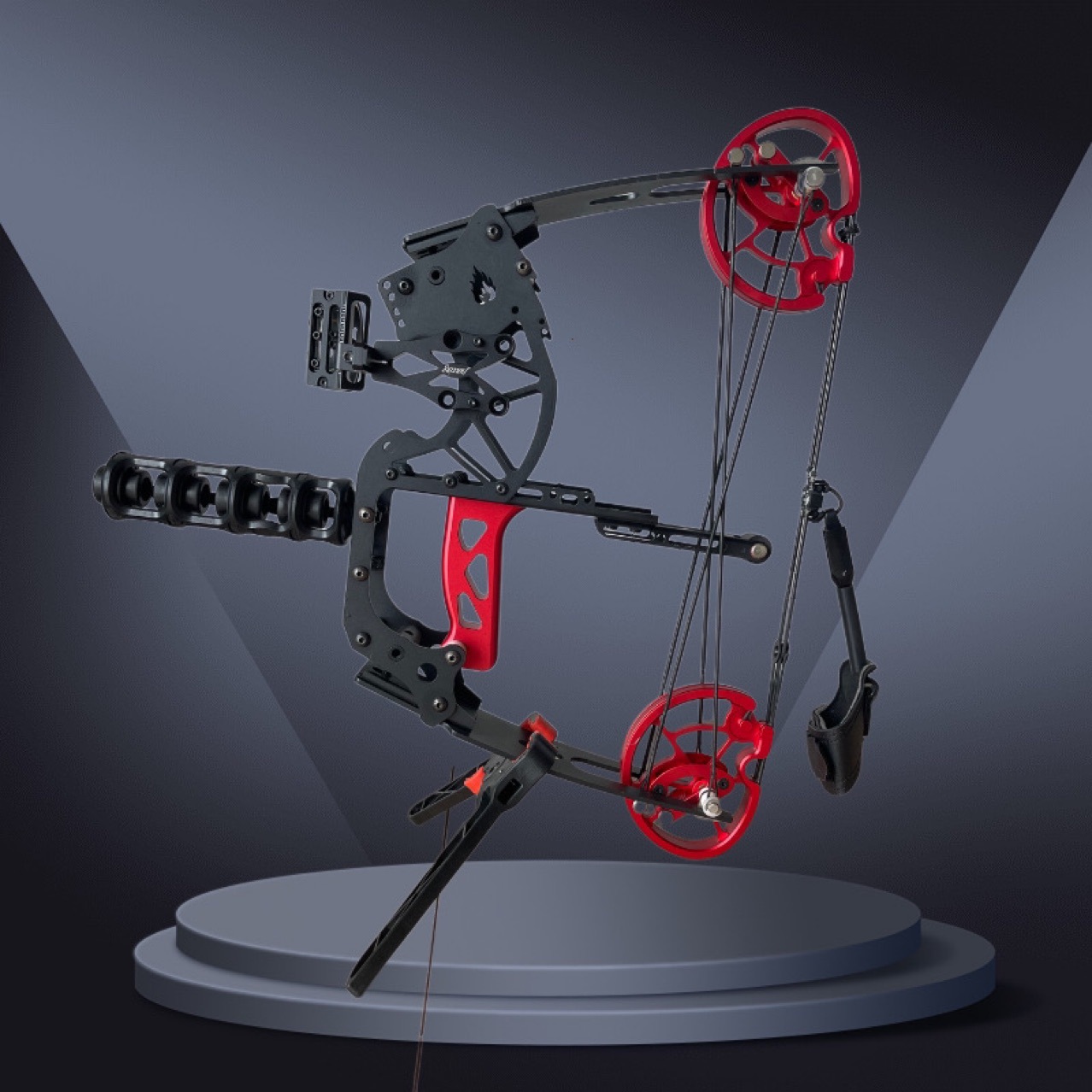 青龙两用复合弓射箭射钢珠弓户外短轴弓箭射击运动器材比赛套装弓