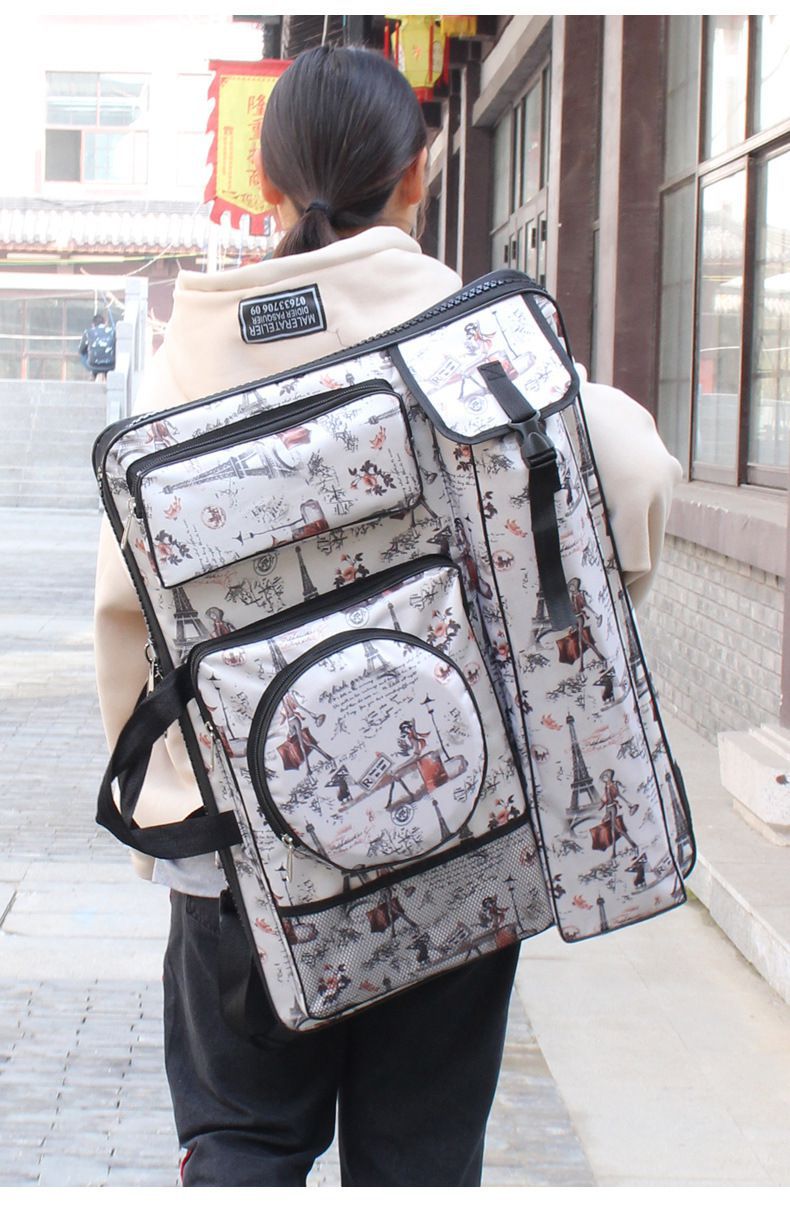 画袋画包美术生专用绘画包素描包水画包画画板袋双肩背艺考4k四开