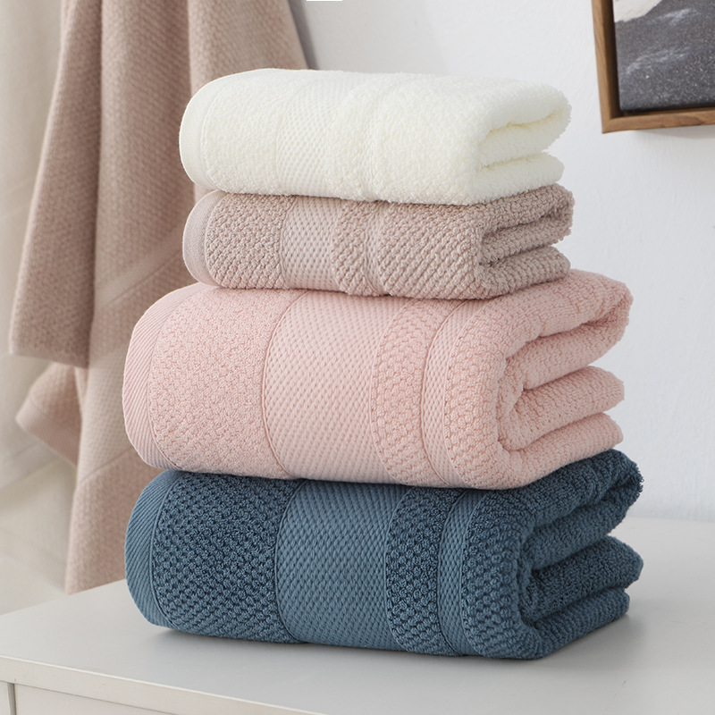 Pure Cotton Towels Two-Piece Set Absorbent Sassa Adult Face Towel Plain Color Broken Gift All Cotton Face Towel