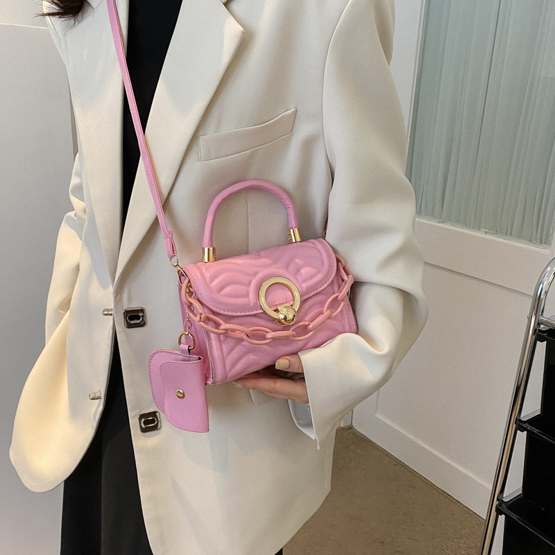 2023 Popular Women's Bag Spring and Summer Comely Multi-Color Handbag Western Style Texture Shoulder Crossbody Two-Piece Bag