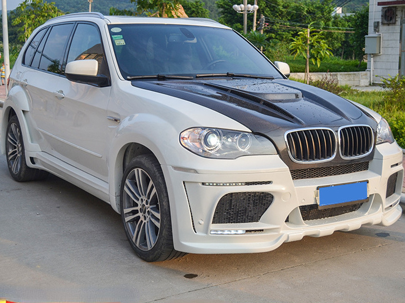 适用09-13款宝马x5e70e71改装哈曼款窄体包围宝马x5改装x5m包围前