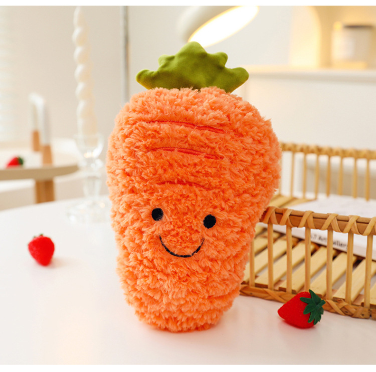 Cartoon Woven Fruit and Vegetable Plush Doll Internet Celebrity Cute Accessories Pillow Cushion