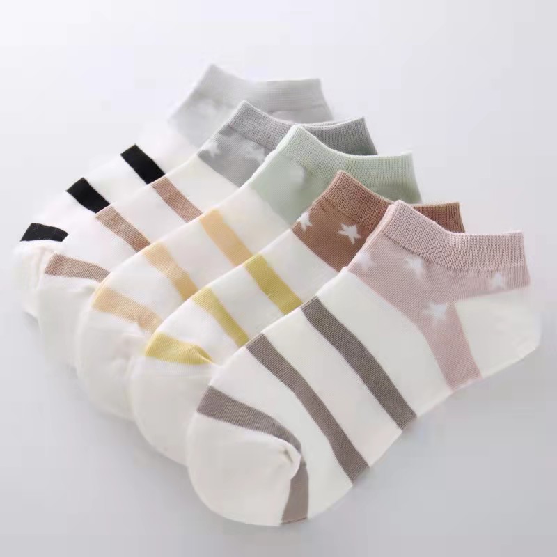 Socks Women's Japanese Spring/Summer New Socks Women's Ins Trendy Boat Socks Women's Thin Invisible Net Red Women's Socks Stall