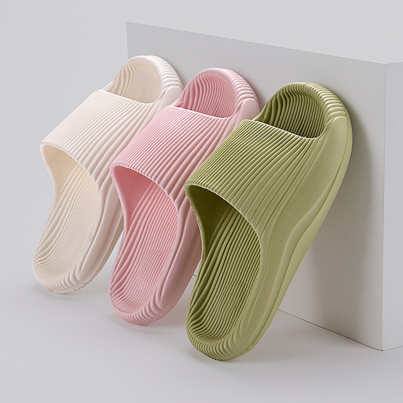 新款树皮纹eva凉拖鞋夏季居家拖鞋踩屎感男士外穿厚底拖鞋女软底