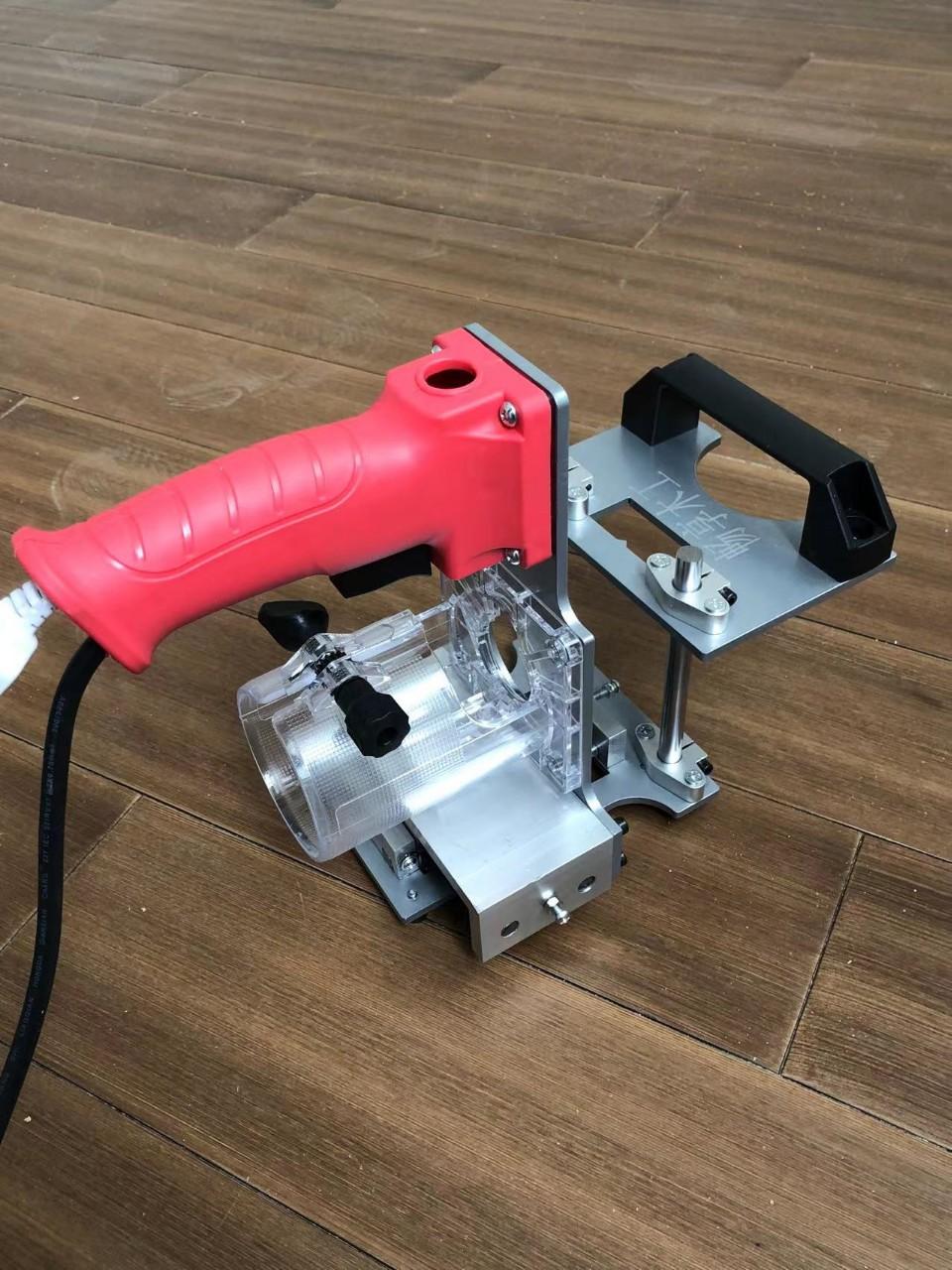 木工工具修边机二合一开槽机夹具手持隐形扣件衣橱柜板式开榫侧孔