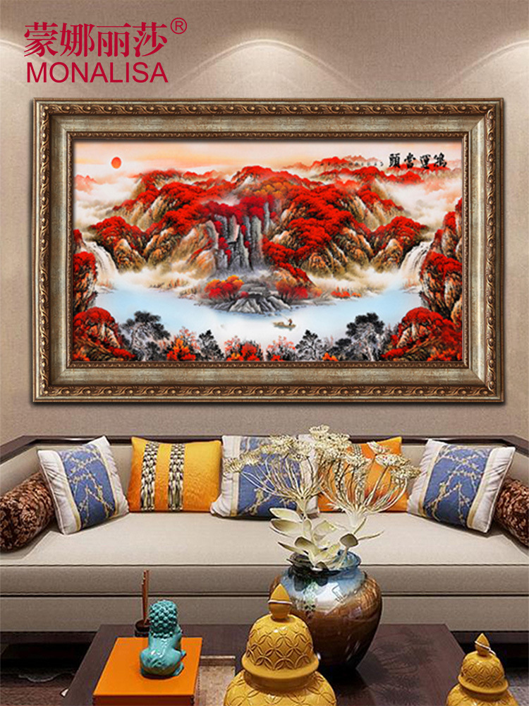 批发十字绣裱框边框自装框架表框diy欧式画框带有机玻璃大框挂墙