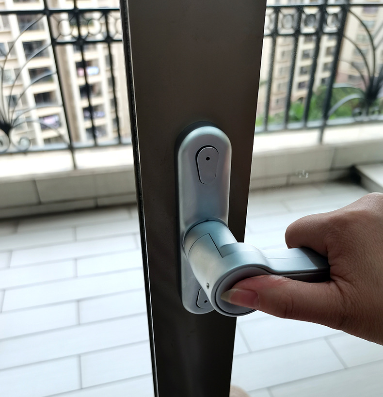 锁神门窗指纹锁平开窗阳台平开门移门电子锁智能