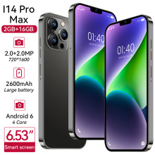 新品跨境智能手机i14promax 2+16内存 前摄500万+后摄1300万像素.