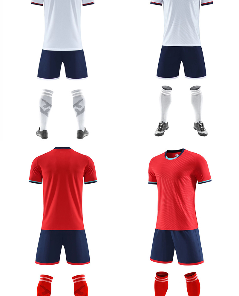 新款球衣纯色训练足球服套装成人男女比赛服批发个性diy团购队服