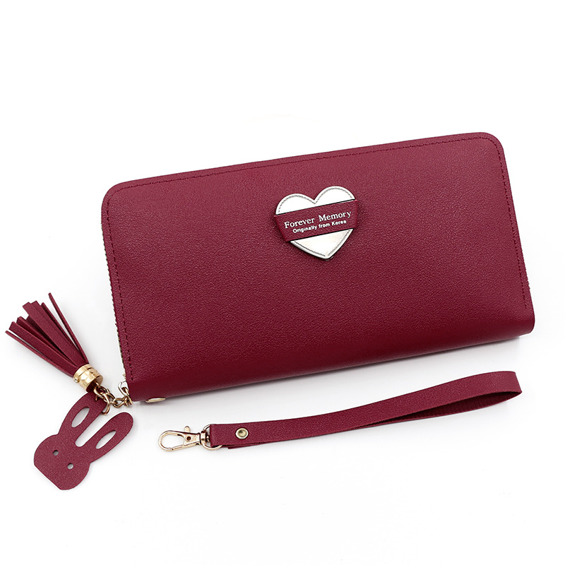 Women's Wallet Long Large Capacity Zipper Clutch Korean Style Student Trendy Ladies' Bag Mobile Coin Purse Card Holder