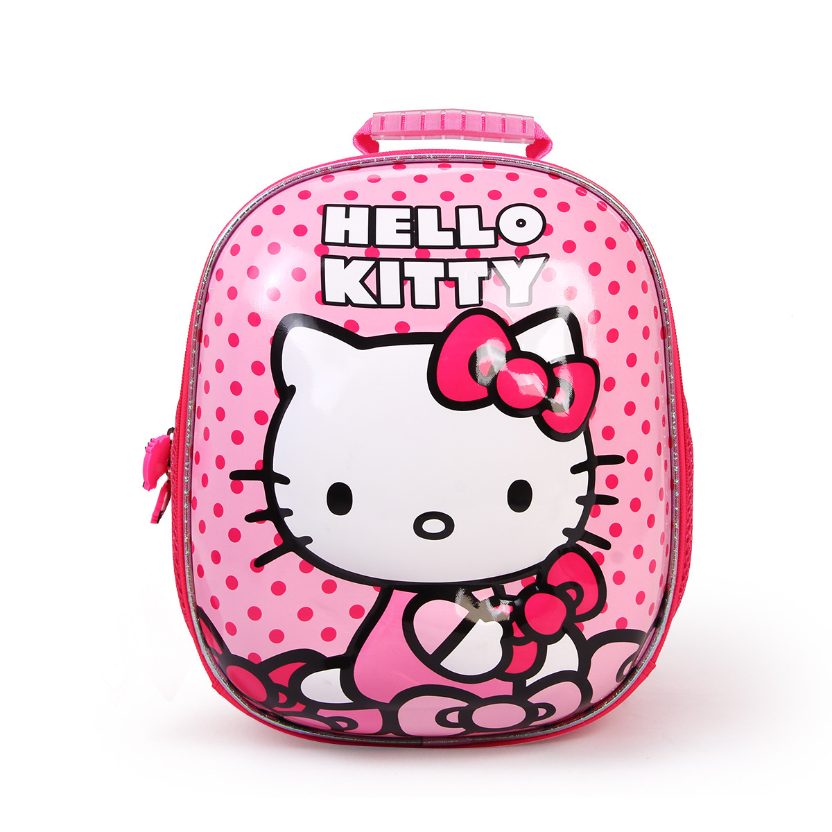 迪士尼粉色可爱凯蒂猫3d轮滑包 透气儿童运动背包2-7岁减负双肩包