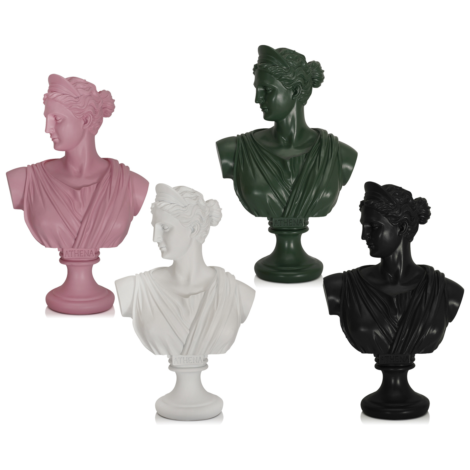 0成交102件树脂石膏像迷你小素描头像模型美术人头摆件人物石膏人像