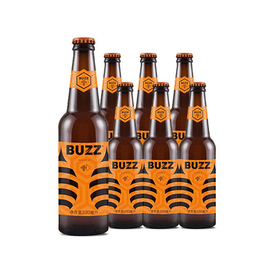 国产啤酒 蜂狂精酿buzz 蜂狂橙香小麦啤酒330ml*24瓶-阿里巴巴