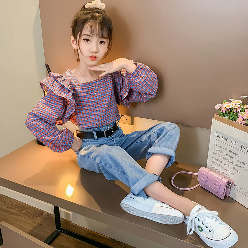 儿童套装女童秋装新款童装时尚洋气女孩衣服大童女装小学生两件套