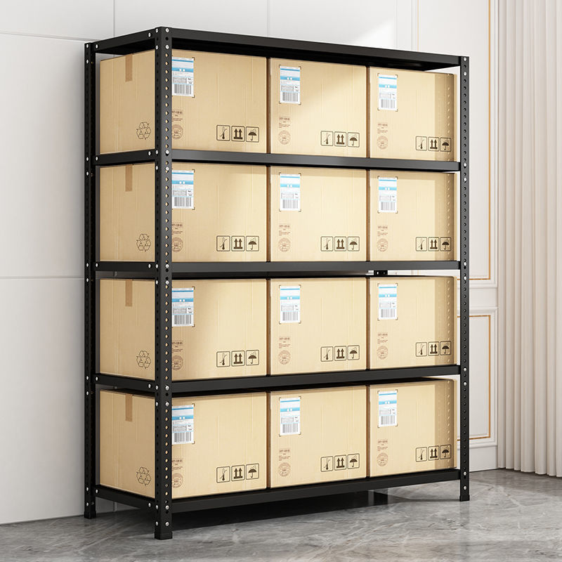 三角铁货架置物架落地白色仓库阳台家用子市展示架储物架角钢