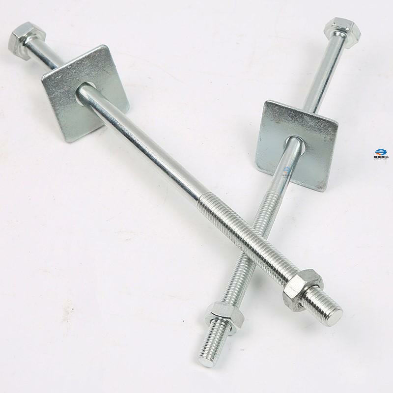 长螺丝杆带母镀锌加长外六角半牙螺杆螺丝螺母套装螺栓穿墙超长罗